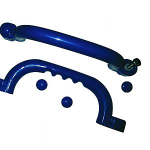 Handgrepenset kunststof per set à 2 stuks, blauw