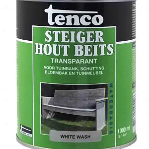 Tenco steigerhoutbeits transparant zijdeglans white wash 1 l.