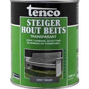 Tenco steigerhoutbeits transparant zijdeglans grey wash 1 l.