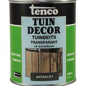 Tuindecor transparant zijdeglans antraciet 1 l.
