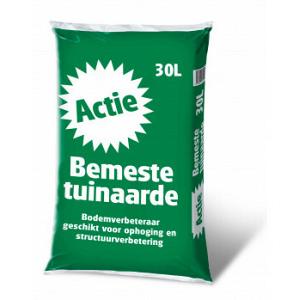actie bemeste tuinaarde 30L ( 5 voor 12,50 )