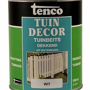 Tuindecor dekkend zijdeglans wit 1 l.
