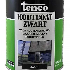 Tenco houtcoat  dekkend  zwart 1 l.
