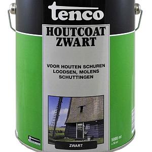 Tenco houtcoat  dekkend  zwart 5 l.