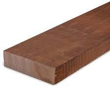 Ruw hardhouten balk 50 x 100 x 600 cm