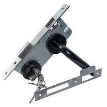 Eurofix deurslot PC85 zwart kruk/pc rozet rond
