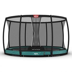 BERG Elite InGround 380 Green + Safety Net Deluxe