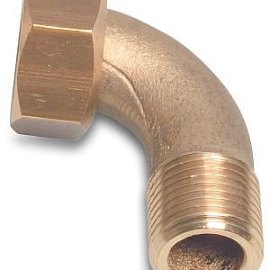 Rain Bird Haakse kabelwartel messing 1" buitendraad x wartel binnendraad type SH2