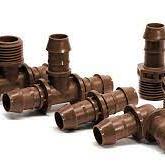 Rain Bird Knie 90 kunststof 17 mm barbed 3,5bar bruin type XFF17