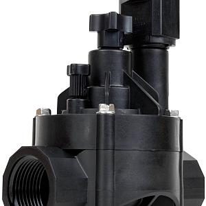 Rain Bird Magneetventiel glass-filled polypropylene 1" binnendraad 10bar zwart type 100-HVF P1