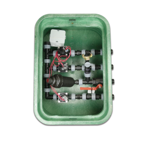 Rain Bird Voorgemonteerde hydrantput HDPE 1" buitendraad groen type 3 afsluiters