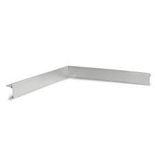 Aluminium binnenhoek t.b.v. daktrim  blank 35/35 mm