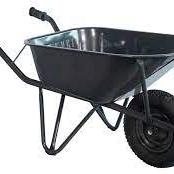 Bouw kruiwagen staal 85 L ovale buis