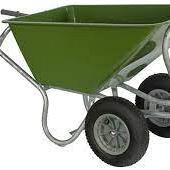 Stal kruiwagen groen PRO 160 L 2 wiel