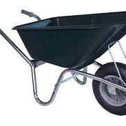 Tuin kruiwagen verzinkt frame 100 L groen