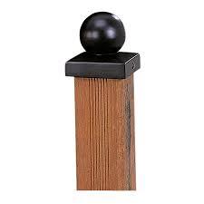 Paalornament bol op plaat 9 x 9 cm – Metaal Zwart | Stijlvolle Afwerking voor Iedere Paal