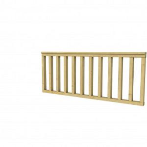 Vuren hekwerk type A 178,5 x 73 cm, groen geïmpregneerd.