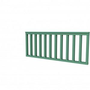 Vuren hekwerk type A 178,5 x 73 cm, jungle groen gespoten.