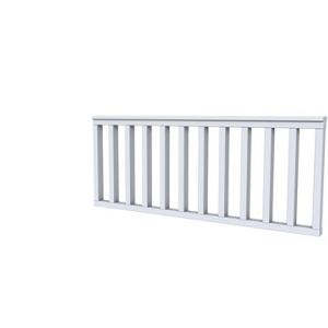 Vuren hekwerk type A 178,5 x 73 cm, lichtgrijs gespoten.