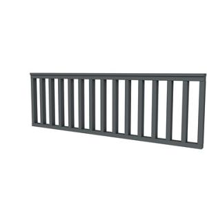 Vuren hekwerk type B 228,5 x 73 cm, antraciet gespoten.