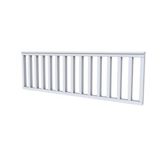 Vuren hekwerk type B 228,5 x 73 cm, lichtgrijs gespoten.