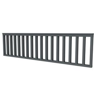 Vuren hekwerk type C 278,5 x 73 cm, antraciet gespoten.