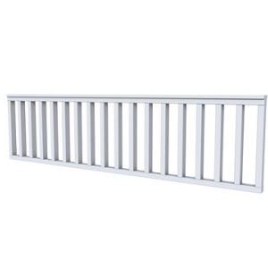 Vuren hekwerk type C 278,5 x 73 cm, lichtgrijs gespoten.