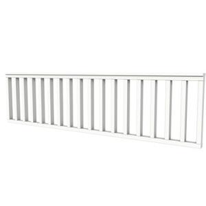 Vuren hekwerk type C 278,5 x 73 cm, wit gespoten.