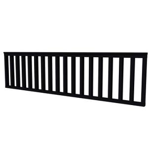 Vuren hekwerk type C 278,5 x 73 cm, zwart gespoten.