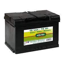 Accu 12 Volt - 74 Ah onderhoudsvrij, 278*175*190 mm/16,9 kg