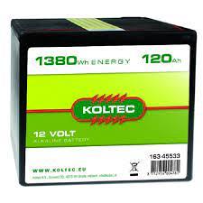 Batterij 12 Volt - 1380 Wh 120 Ah, alkaline