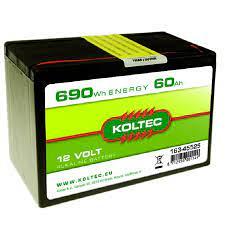 Batterij 12 Volt - 690 Wh 60 Ah, alkaline