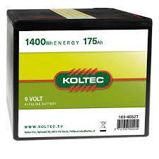 Batterij 9 Volt - 1400 Wh 175 Ah, alkaline