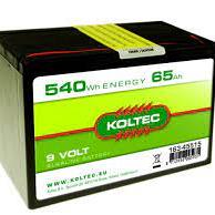 Batterij 9 Volt - 540 Wh 65Ah, alkaline