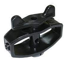 Draadspanner, versterkt, kunststof, zwart