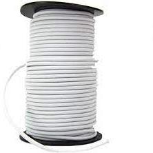 Koord, wit, 200 mtr 6 mm PE 6*0,3 RVS/INOX + 3*0,25 Cu