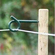 Krulstaartafstandisolator, groen, 20 cm 8 mm, voor houten palen