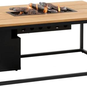 Cosiloft 120 zwart frame / teakhouten blad