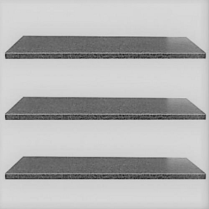 Vijverrand 100x20x3 cm Black (6 zijdes verzoet, 8 facetranden)
