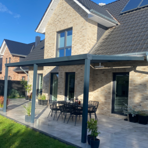 Overkapping Legend 400x200 glas 8 mm RAL**