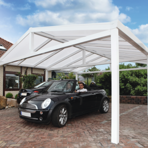 Zadeldak-Carport dubbele 610x1000cm Ral**