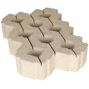 Grastegel 41x61x12 cm MP grijs vlak 4st/lg