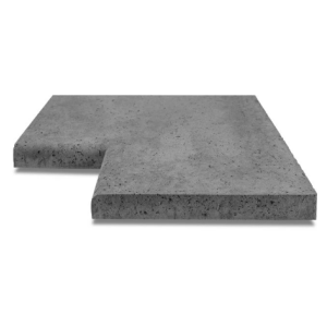 ArtiStone zwembadrand hoekstuk 90 graden 100x100x5 Antraciet