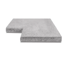 ArtiStone zwembadrand hoekstuk 90 graden 100x100x5 Grijs