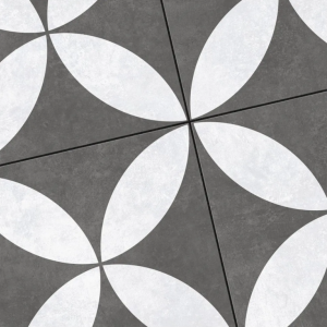 CERASUN Flower Deco 60x60x4 cm - een hoogwaardige keramische buitentegel