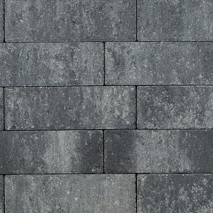 Longstone opritsteen 7 cm grijs/zwart