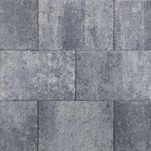 Straksteen 20x30x5 cm grijs/zwart