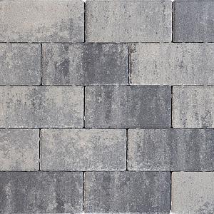 Design brick 8 cm nero/grey mini facet komo