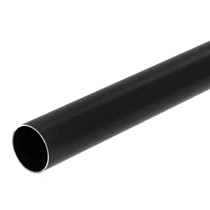 Hekwerk zwart Ronde palen 6 cm. ral 9005 185 cm.