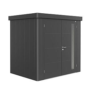 berging Neo 1B dubbele deur, donkergrijs mettallic